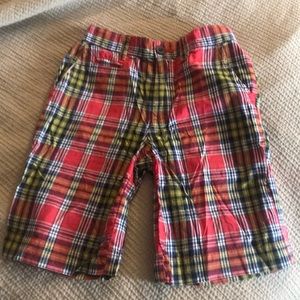 Boys Polo plaid shorts Sz 5